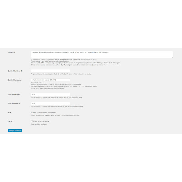 Sblizingas wordpress woocommerce atsiskaitymo modulis Woocommerce - 4
